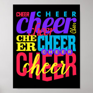 Affiche Collage de typographie Cheerleader de Cheer Cheerl
