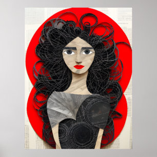 Affiche Collage des femmes haïes