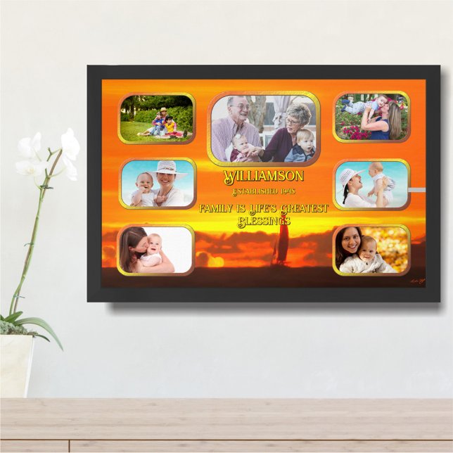 Affiche Collage des plus grandes bénédictions de la vie Co (Créateur téléchargé)