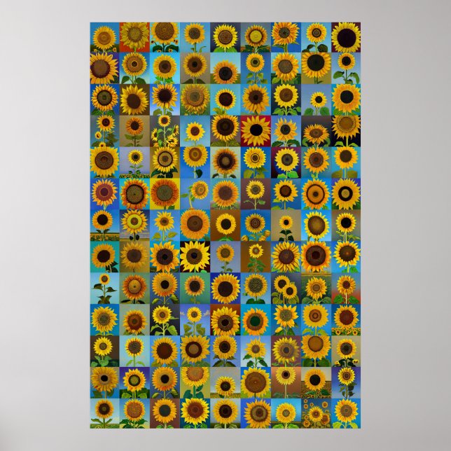 Affiche Collage des tournesols (Devant)
