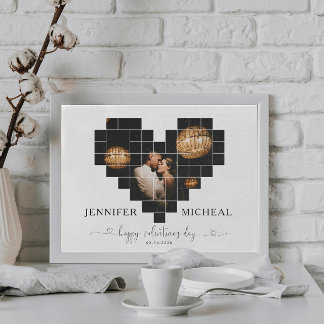 AFFICHE COLLAGE DU COEUR HEUREUSE SAINTE-VALENTIN