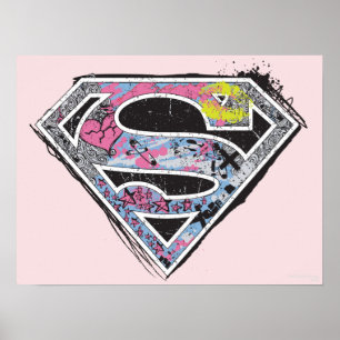 Affiche Collage du logo Supergirl