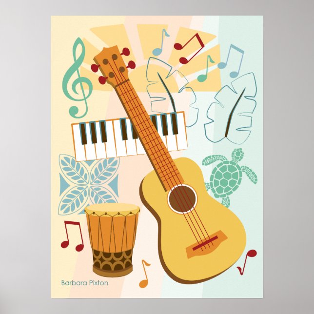 Affiche Collage d'Ukelele (Devant)