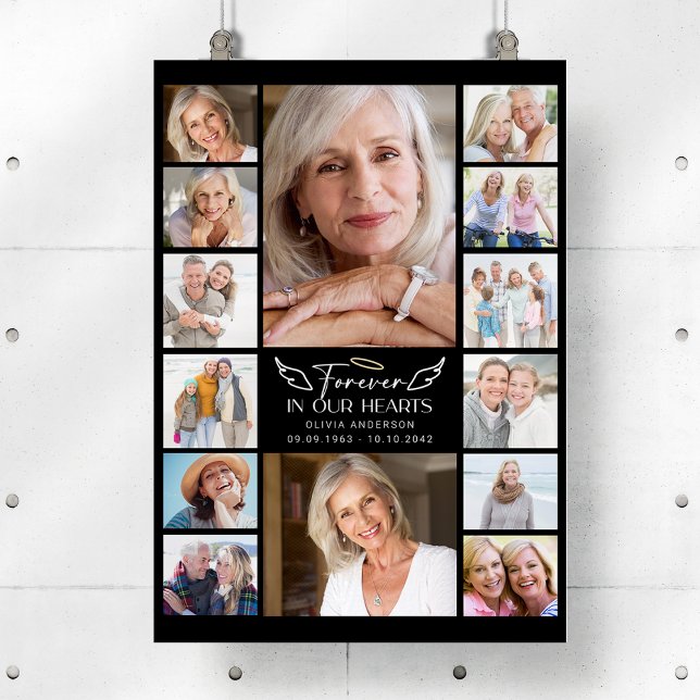 Affiche Collage Multi Photo Mémorial À Tout Jamais Dans No (Créateur téléchargé)