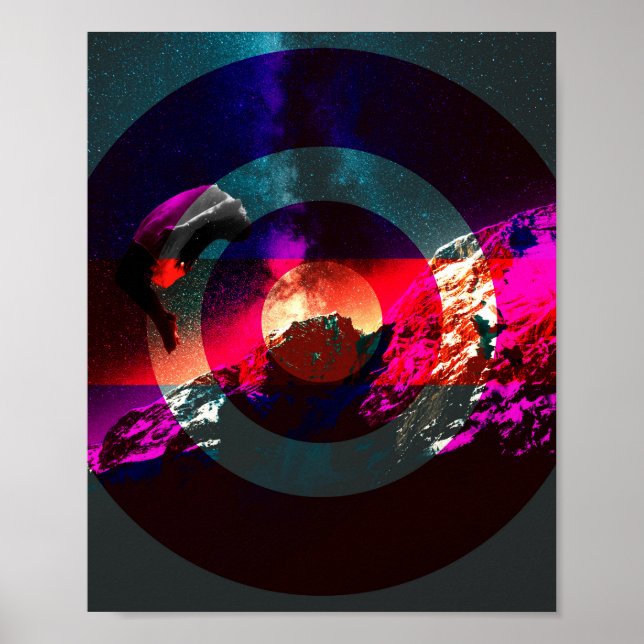 Affiche Collage numérique original Lucid Dreaming (Devant)