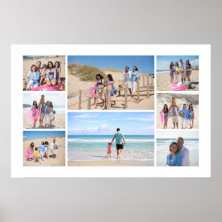 Affiche Collage personnalisé de 8 photos