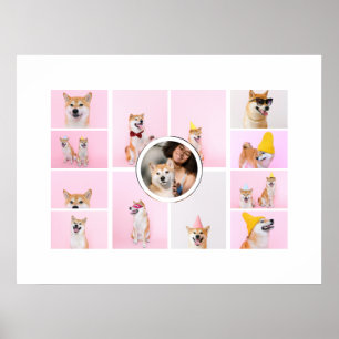 Affiche Collage photo 13 Photographies personnalisées