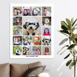 Affiche Collage photo avec 17 photos - peut modifier la co<br><div class="desc">Montage de photos — Utilisez votre photo ou vos photos préférées pour faire un souvenir amusant à partager avec vos amis. Cette grille moderne est un affichage unique et attrayant de vos photos. Ceci est mis en place pour être un fabricant de collage photo en ligne gratuit pour votre instagram...</div>