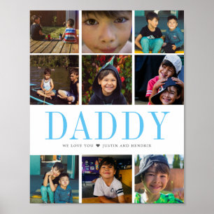 Affiche Collage photo Carré Instagram moderne 9 Photos