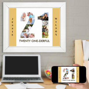 Affiche Collage photo dans le numéro 21 Neutre 21e anniver