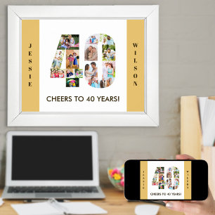 Affiche Collage photo dans le numéro 40 Neutre 40e anniver