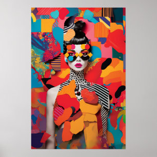 Affiche Collage photo d'art populaire
