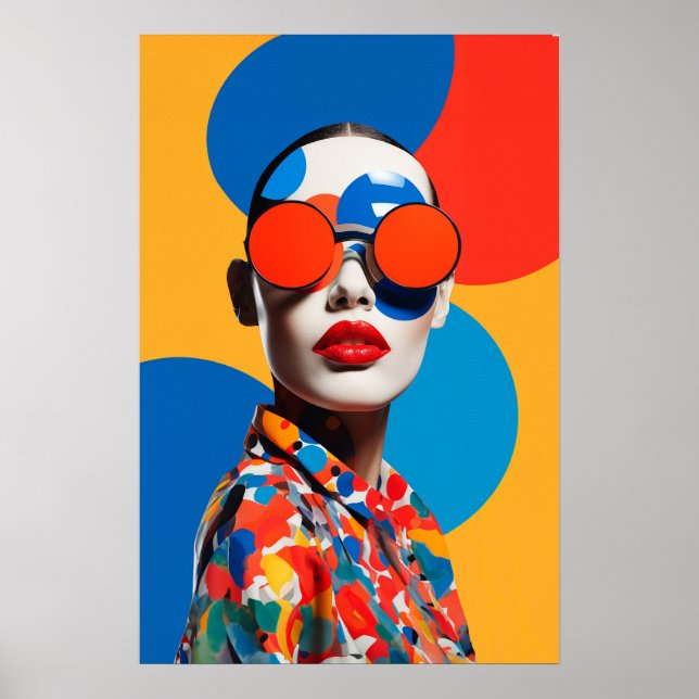 Affiche Collage photo d'art populaire  (Devant)