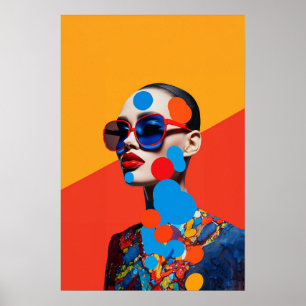 Affiche Collage photo d'art populaire