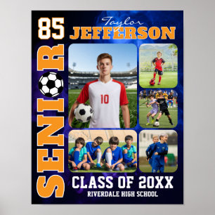 Affiche Collage photo de joueur de football pour la soirée