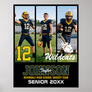 Affiche Collage photo de la soirée des seniors de football
