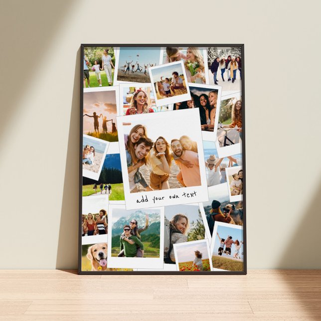 Affiche Collage photo du album photo moderne (Créateur téléchargé)
