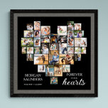 Affiche Collage photo en forme de coeur 36 Pic Funeral Mem<br><div class="desc">Collage de photos en forme de coeur Affiche de service funéraire que vous pouvez également afficher à la veillée ou à la célébration de la commémoration de la vie. Le modèle photo est configuré pour que vous puissiez ajouter vos images qui sont affichées en formats paysage, portrait et carré pour...</div>