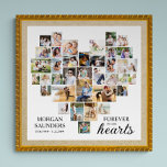 Affiche Collage photo en forme de coeur 36 Pic Funeral Mem<br><div class="desc">Collage de photos en forme de coeur Affiche de service funéraire que vous pouvez également afficher à la veillée ou à la célébration de la commémoration de la vie. Le modèle photo est configuré pour que vous puissiez ajouter vos images qui sont affichées en formats paysage, portrait et carré pour...</div>