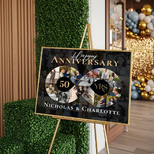 Affiche Collage photo infini pour le 50e anniversaire de m