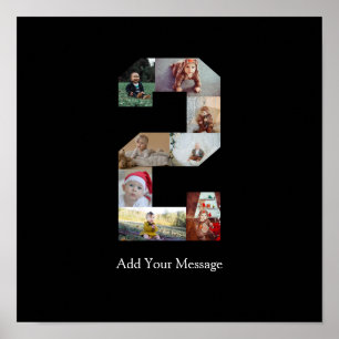 Affiche Collage photo noir et blanc numéro 2