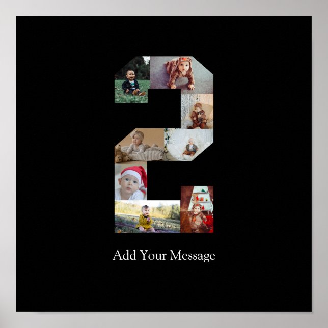 Affiche Collage photo noir et blanc numéro 2 (Devant)