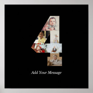 Affiche Collage photo noir et blanc numéro 4