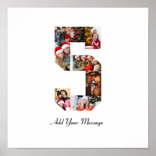 Affiche Collage photo noir et blanc numéro 5