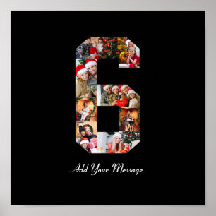 Affiche Collage photo noir et blanc numéro 6