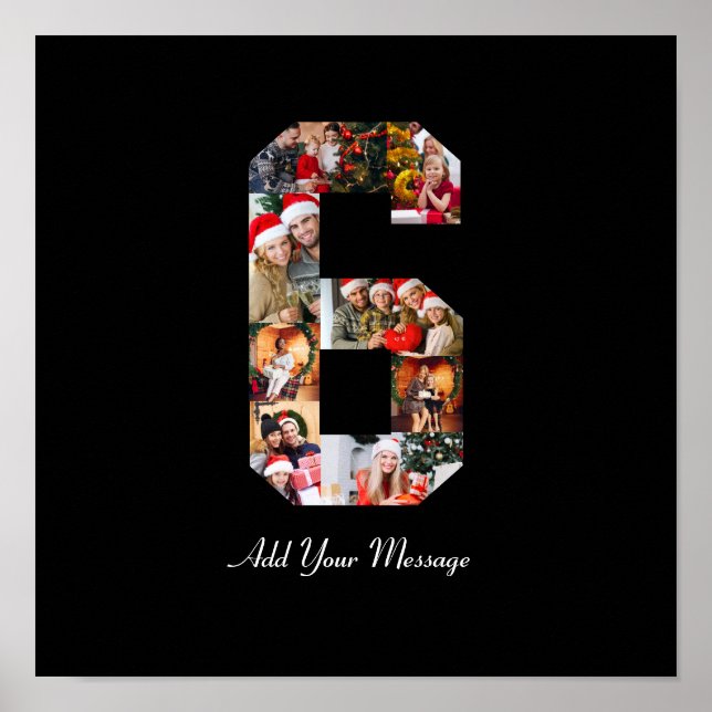 Affiche Collage photo noir et blanc numéro 6 (Devant)