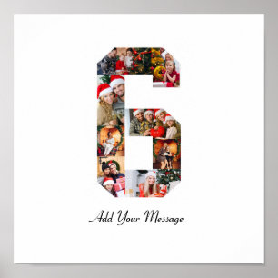 Affiche Collage photo noir et blanc numéro 6