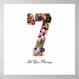 Affiche Collage photo noir et blanc numéro 7