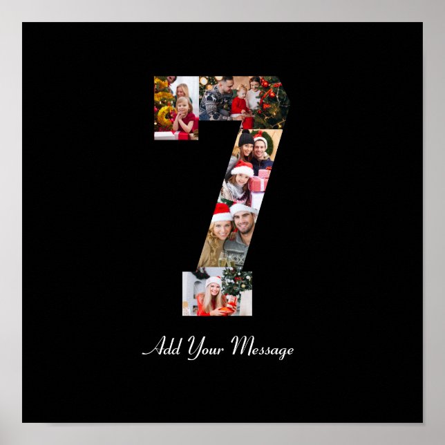 Affiche Collage photo noir et blanc numéro 7 (Devant)