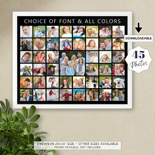Affiche Collage photo personnalisé 45