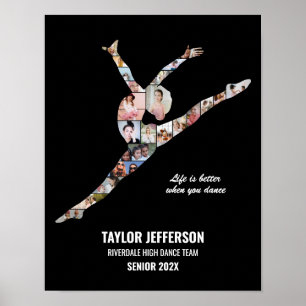 Affiche Collage photo personnalisé de danse moderne contem