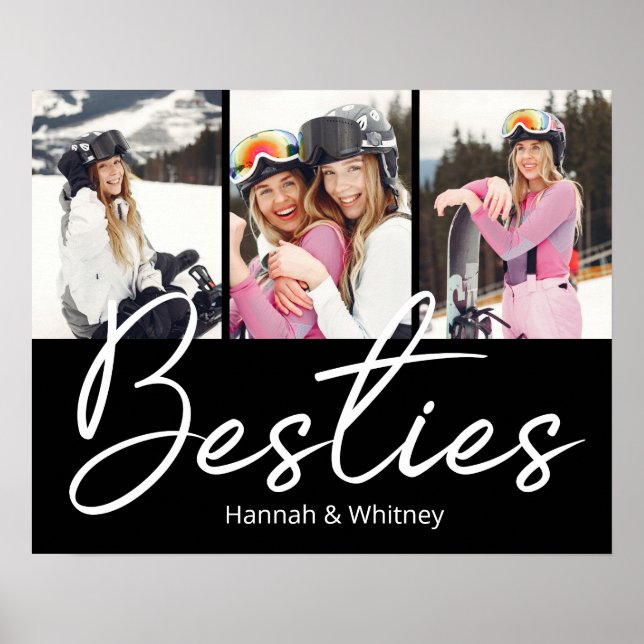 Affiche Collage photo personnalisé du script Besties (Devant)