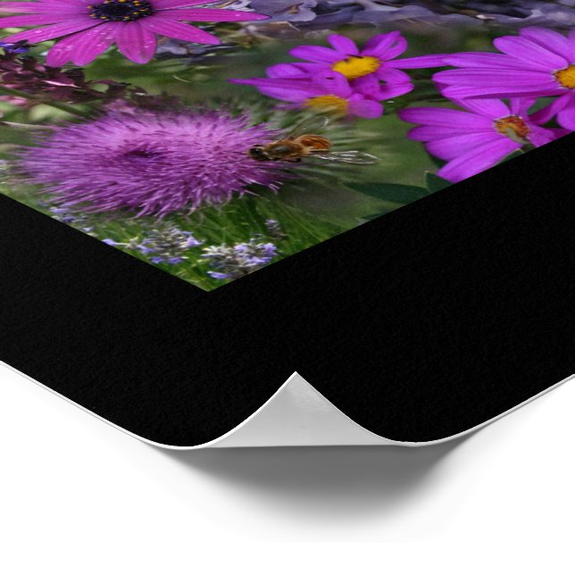 Affiche Collage photo Rainbow Flower (Coin)
