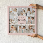 Affiche Collage Photo Rose We Love You Grand-mère Meilleur<br><div class="desc">"Collage Photo Pink We Love You Grandma Best Gift" pourrait se référer à un cadeau sentimental et personnalisé pour une grand-mère. Ce cadeau peut inclure une collection de photos arrangées dans un format collage, dressées contre un arrière - plan rose pour ajouter une touche de chaleur et de féminité. Le...</div>