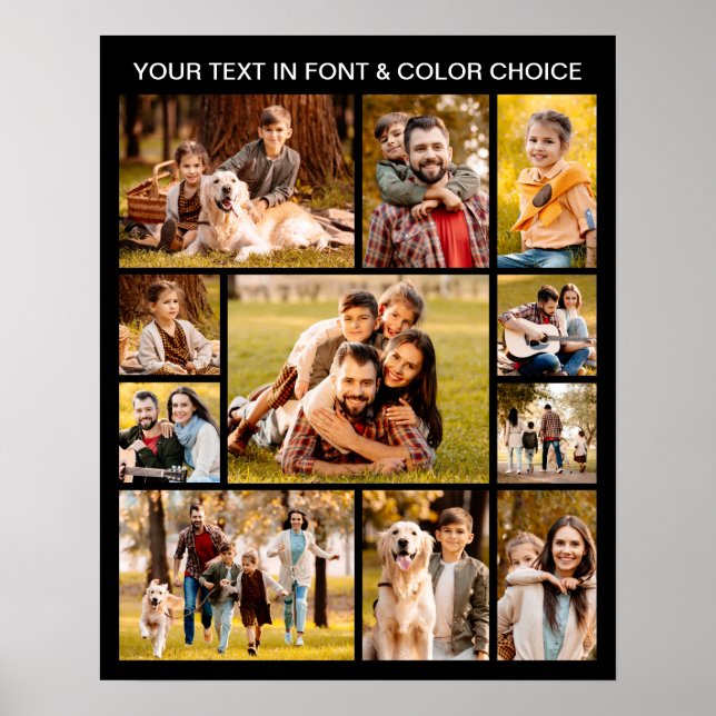 Affiche Collage photo simple moderne 11 (Devant)