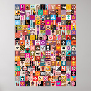 Affiche Collage Pop Art