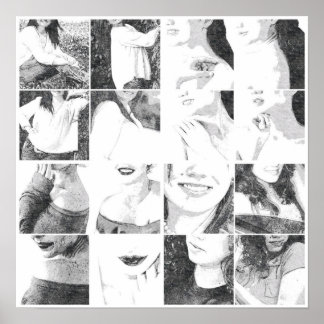 Affiche Collage sans visage