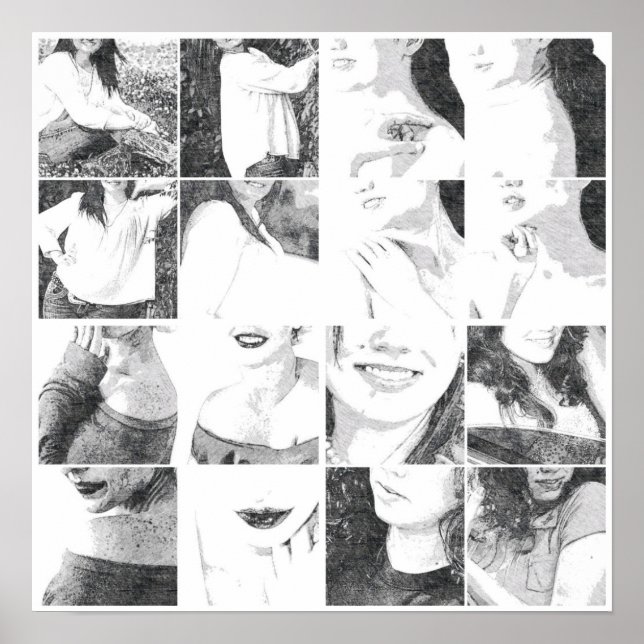 Affiche Collage sans visage (Devant)