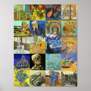 Affiche Collage Van Gogh