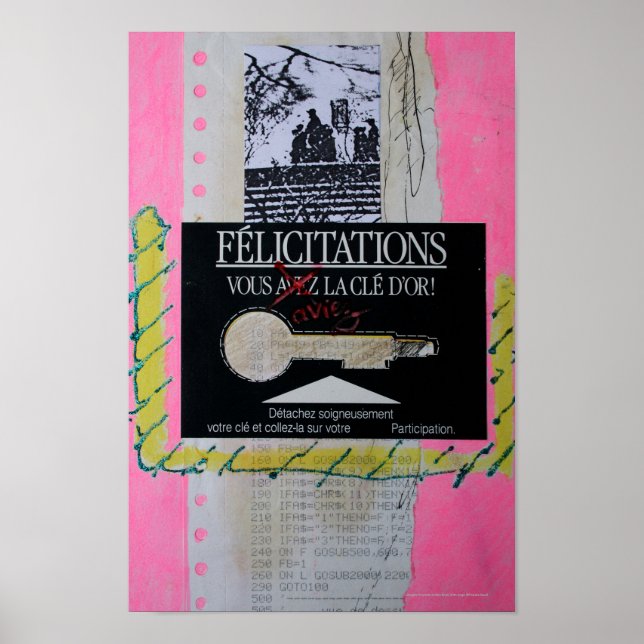 Affiche Collages Bruyants Artiste's Book Congrats Key P (Devant)