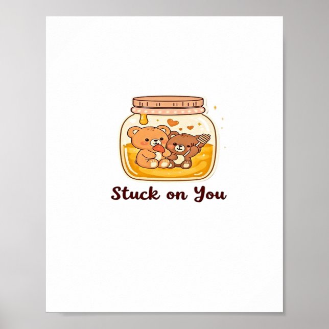 Affiche Collé sur toi Simple Amour Esthétique  (Devant)