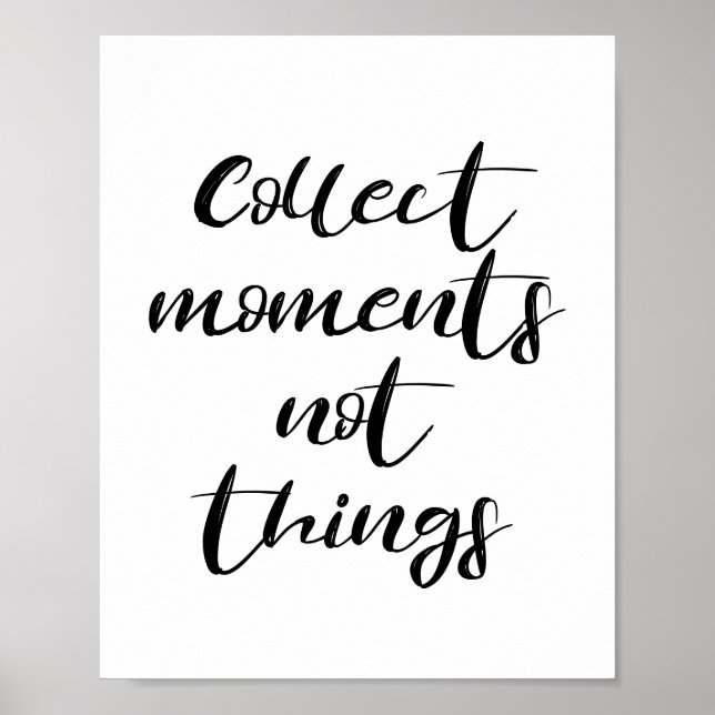 Affiche Collect moments not things (Devant)