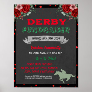 Affiche Collecte de fonds du jour du Kentucky Derby