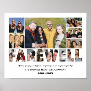 Affiche Collecte de photos d'adieu Collecte de collègues r