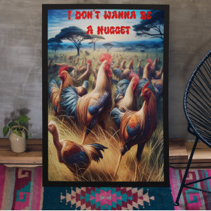 Affiche Collecte de plumes : Chickens Roam Libre