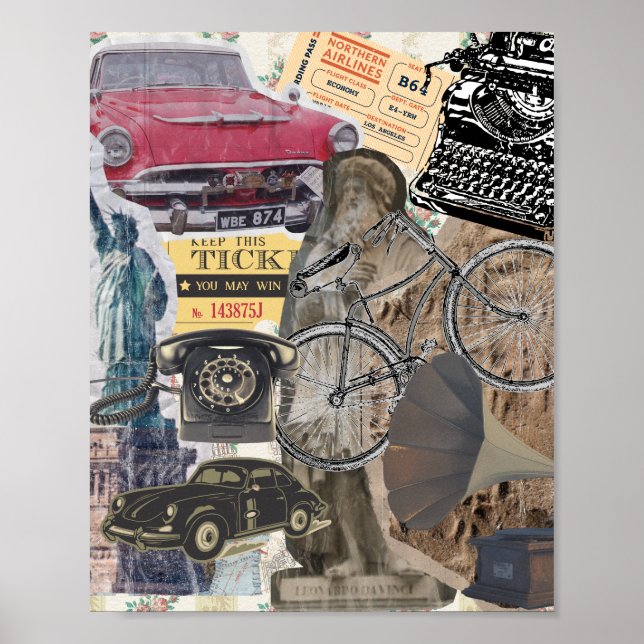 Affiche Collecte d'éléments Vintages écotactiques (Devant)